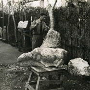 Guidi in giardino anni '60 