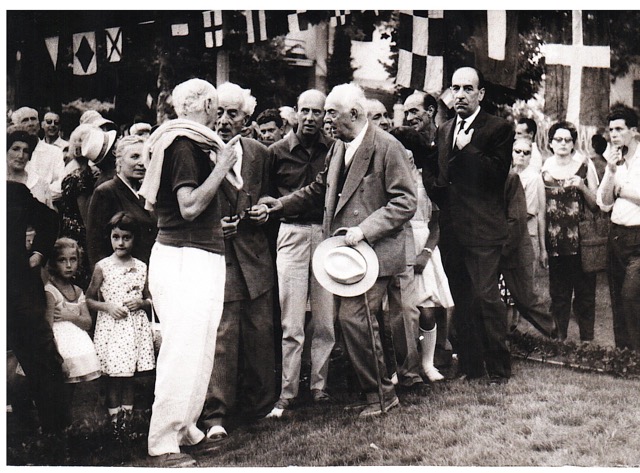 Inaugurazione monumento Vittoria Apuana 1961  Funi, Dazzi, Guidi, Carrà